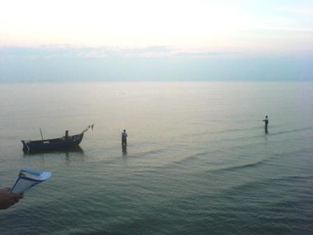 Ferienwohnung Ahlbeck - Ostsee mit Fischerboot